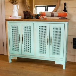 (Новинка) Сосновый комод со столешницей из дуба 1200