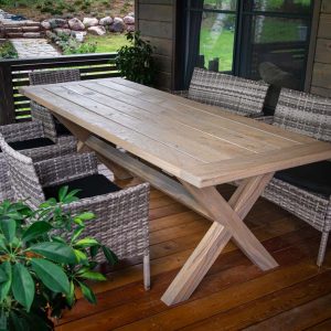 "Мечта дачника" - обеденный стол из дуба